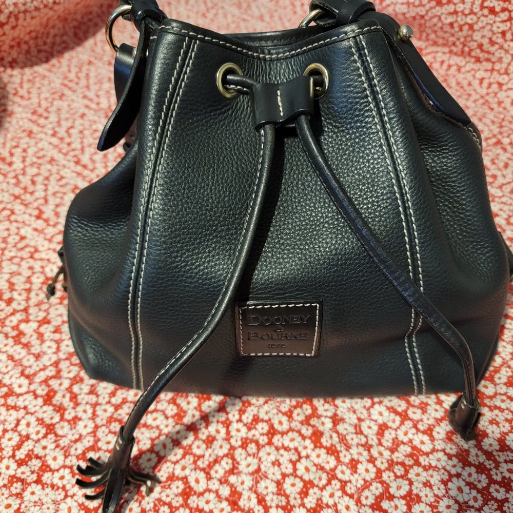 Dooney & Bourke Black Drawstring Bag